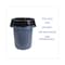 Boardwalk 60 gal Trash Bags, 38 in x 63 in, 2.7 mil, Black, 50 PK BWKD38634BN - alternate 7